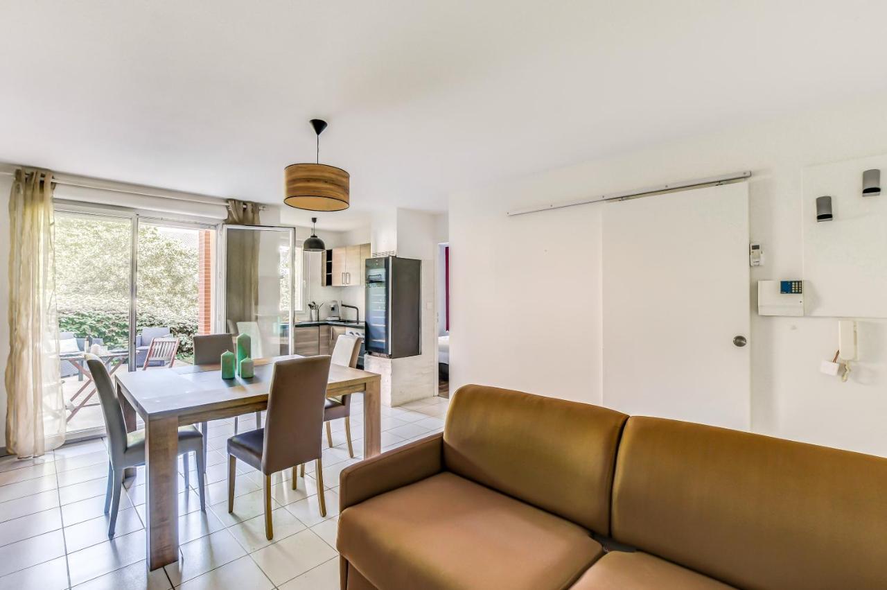 T2 Jardinet Avec Piscine, Parking Et Tennis Toulouse Exterior photo